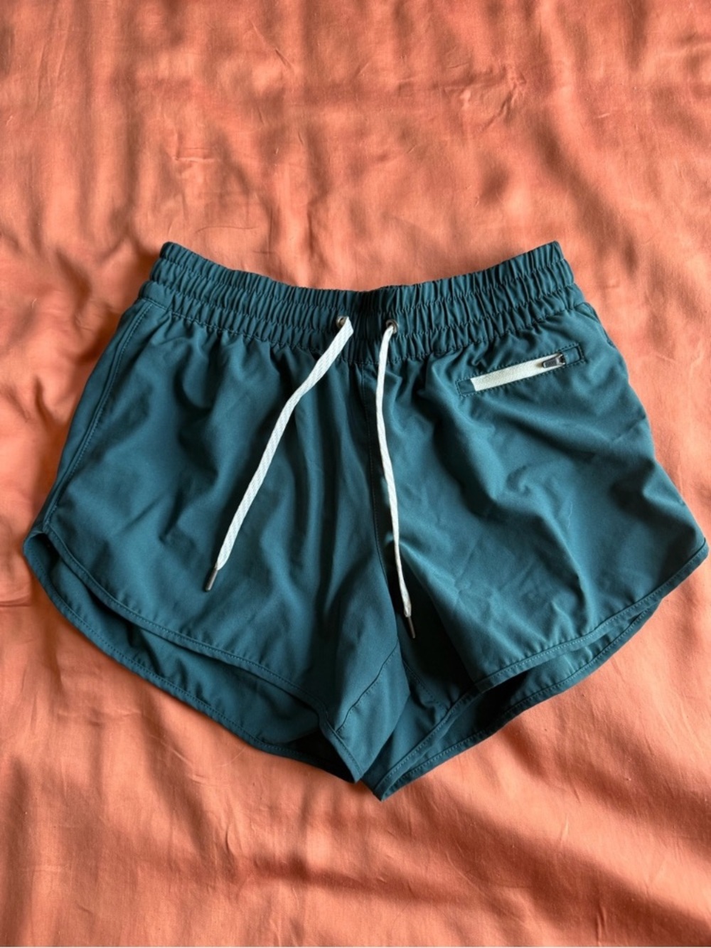 Women’s Teal Active Shorts with Drawstring